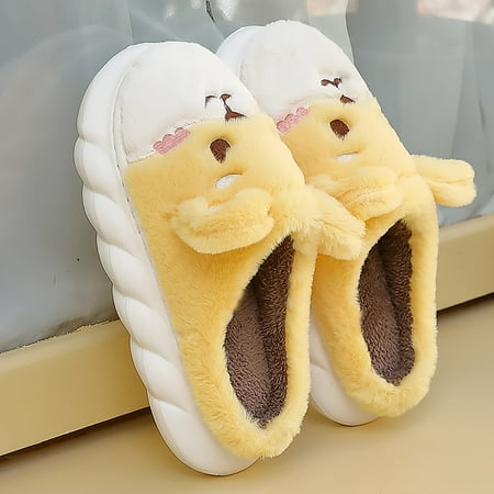 

Slippers For Men Winter Warm House Home Thick Bottom Slippers Yutnsbel