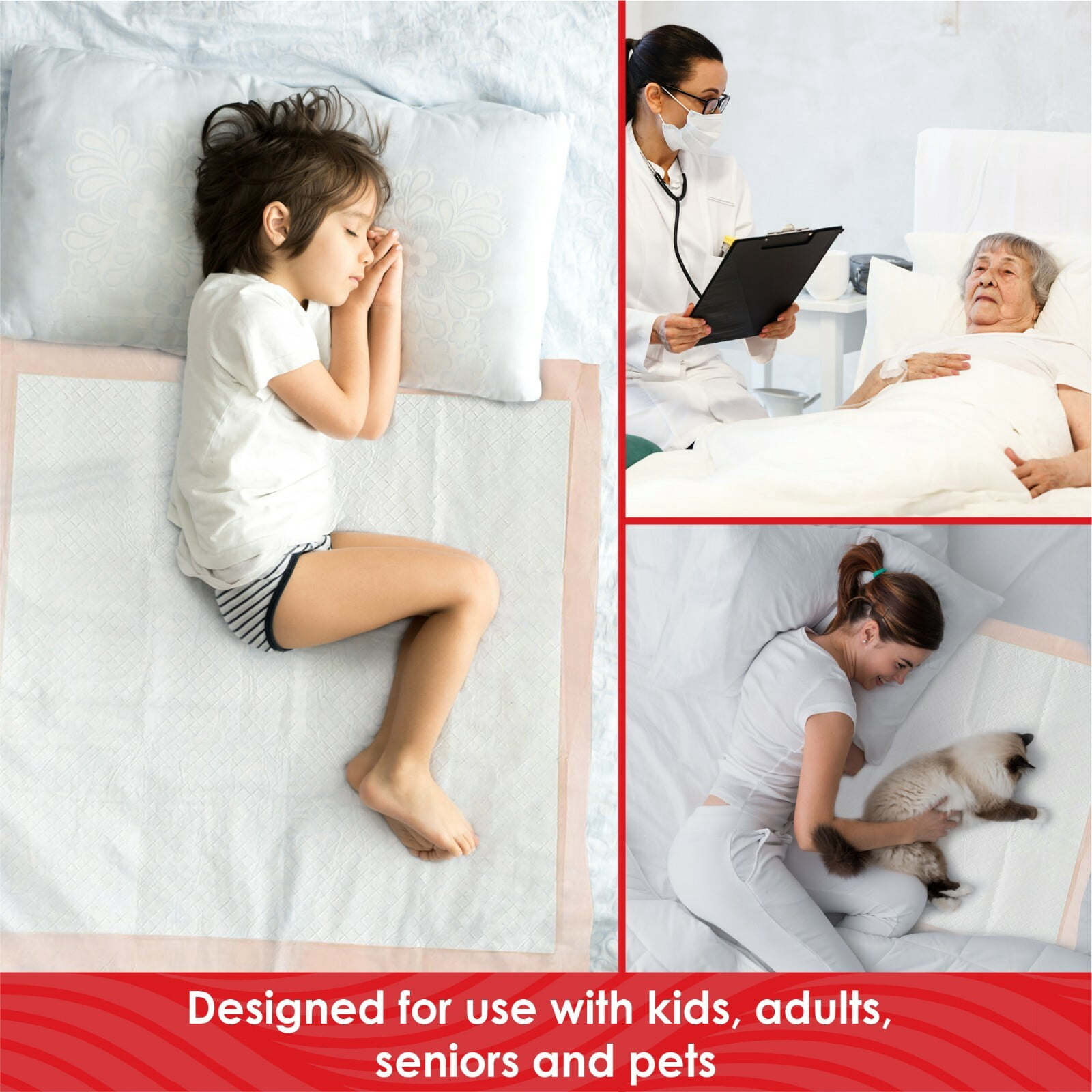 210 Adult Urinary Incontinence Disposable Bed Pee Underpads 23x36 Bed Pads Chux