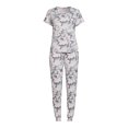 thumbnail image 5 of Secret Treasures Short Sleeve Round Neck Allover Print Pajamas (Women's Plus) 2 Piece Set, 5 of 5