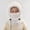 E-292White, variant on FAOWME Big Kids Girls Boys Fuzzy Hats Solid Color Drawstring Windproof Thickened Comfortable Warm Caps For Autumn Winter Daily Wear Beige One Size