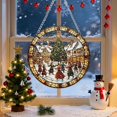 thumbnail image 3 of Hogar y jardín, Adornos colgantes, Colgante de acrílico con forma de disco de árbol de Navidad colorido con cadena de hierro, Disco acrílico, 3 of 4