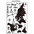 thumbnail image 5 of World Tour World Map Wall Stickers, Living Room Bedroom Removable Stickers, A., 5 of 5