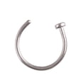 thumbnail image 1 of Men Women Stainless Steel Nostril Nose Hoop Rings Hoop Nose Piercing Ring Clip Body Piercing Jewelry Lip Ring - Silver, 1 of 9