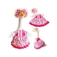 thumbnail image 2 of 7 Inch Desk Porch Goose Clothes Pink Heart Lolita Dress Outfit with Hat Mini Porch Goose Accessories for Front Porch Decor Garden Decor Balcony Decor 2 Piece Set, 2 of 5