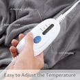 Reaks Electric Heated Blanket Twin Size 62" x 84", 4 Heating Levels