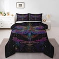 thumbnail image 1 of Ensemble de Douillette Libellule Format Tout-Petit Style Boho Exotique Literie pour Femmes Adultes Imprimé Mandala Bohème Ensembles de Douillette Literie Insert de Couette Libellule Animal Sauvage Courtepointe Style Ferme Rustique, 1 of 6
