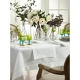 thumbnail image 4 of SARO 6300.W1690B 16 x 90 in. Rectangle Classic Hemstitch Border Table Runner  White, 4 of 5