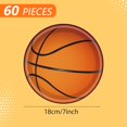 thumbnail image 2 of Platos para fiesta Fitoyplak 60 piezas 18 cm diseño de baloncesto, 2 of 6