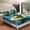 Yellow Blue Grey, variant on Erosebridal Yellow Corgi Bed Sheets Set Queen Size,Ocean Surfing Bedding Sets Queen Size,Kawaii Cartoon Bed Sheets Queen,Breathable Animal Bedroom Decorative,4 Pieces