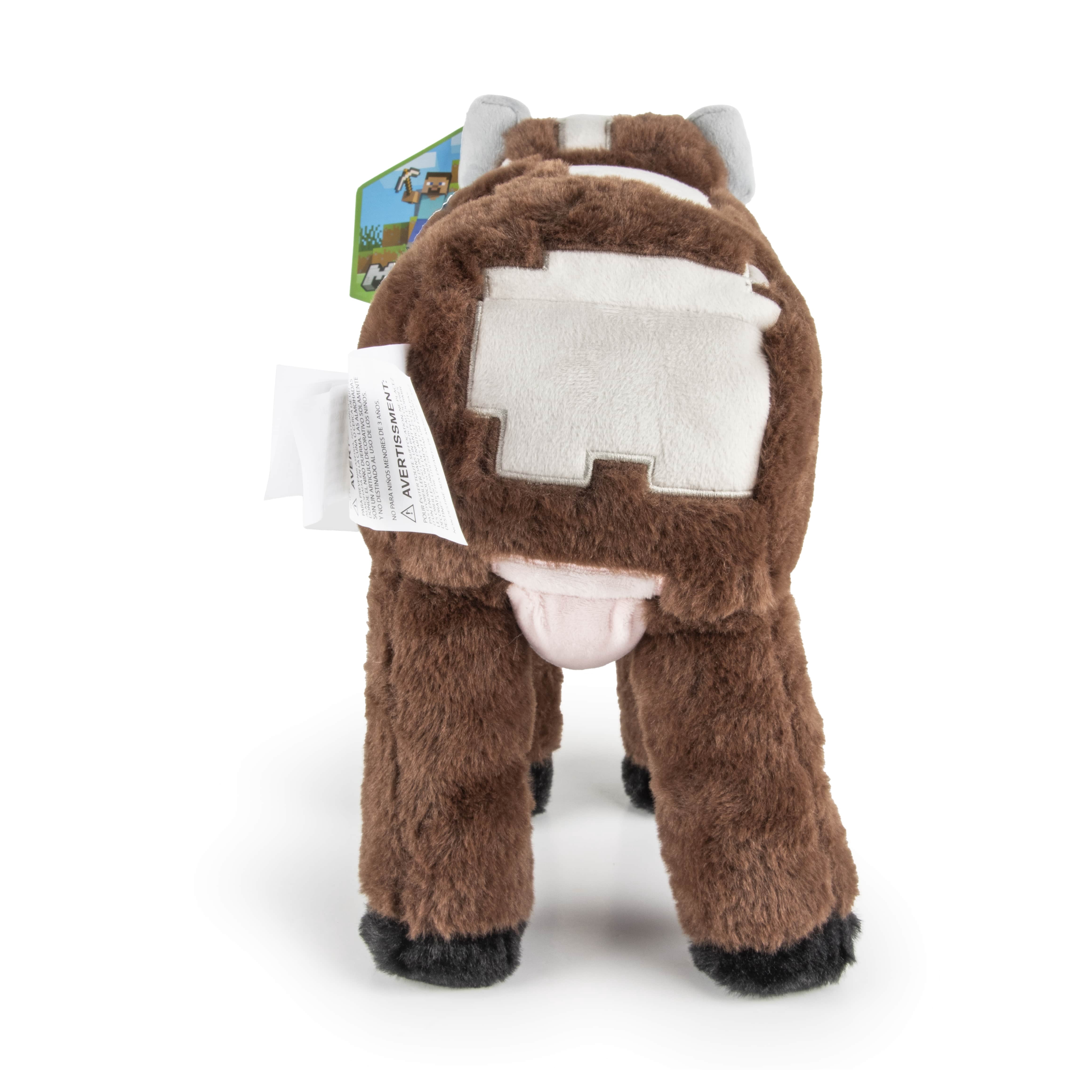 Minecraft Cow Furry Pillow Buddy, Polyester, Brown, Mojang
