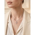 thumbnail image 4 of FindChic Silver Cross Necklace for Women, Large Cross Faith Charm Pendant with Cubic Zirconia, Stainless Steel Necklaces Religious Jewelry Gift, 18" + 2", 4 of 10