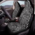 thumbnail image 4 of Uourmeti Easy to Install Car Seat Cover for Auto, Polyester Fabric Washable Automobile Seat Cover Protector, Zebra Stripe, 4 of 12