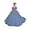 Dusty Blue, variant on Off Shoulder Flower Girl Wedding Bridesmaid Princess Pageant First Communion Formal Satin Dresses