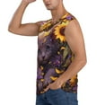 thumbnail image 3 of Picia Sunshine Cute Cat Sunflower mens Cotton Tank Undershirts , Moisture-wicking Ribbed Tanks, Lightweight Cotton Tank Undershirts-3X-Large, 3 of 8
