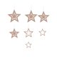 thumbnail image 3 of Wosthever 7 piezas de decoraciones de estrellas, colgantes de estrellas colgantes ahuecados, adornos decorativos para festival de actividades, Kits de decoración para fiestas champán, 3 of 6