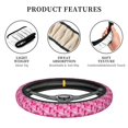 thumbnail image 5 of Lsque Poodle Dog Ultra Soft Car Steering Wheel Cover for Women, Standard 15 inch Size for Truck Van SUV Auto, 5 of 8