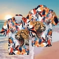 thumbnail image 4 of Camisas con estampado de tigre de Forest Terror para hombres, ropa con estampado 3D de animales, blusas hawaianas con solapa para fiestas, camisas con botones para hombre, 4 of 5