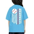 thumbnail image 3 of Hiijoy Big Girls Baseball Graphic Tshirt Loose Short Sleeve Casual Sports T-Shirt Tee, 3 of 6