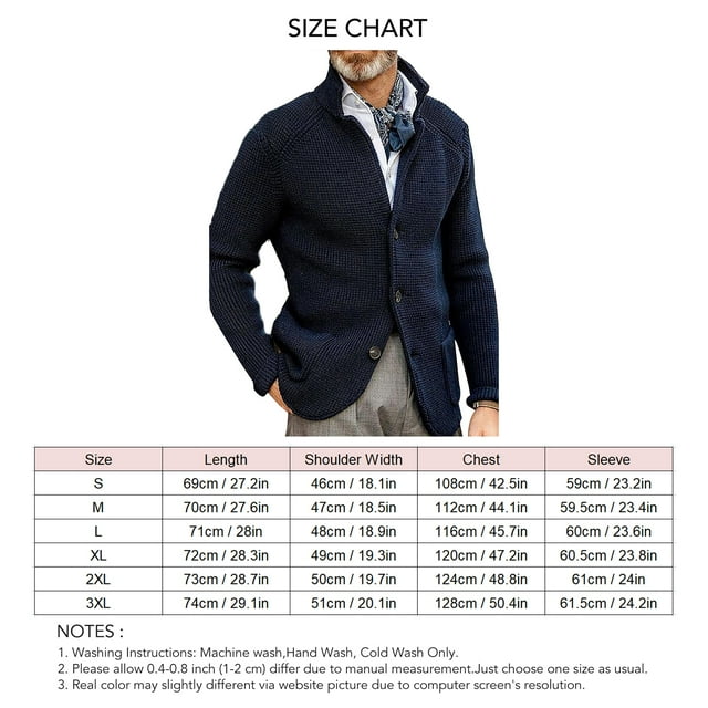 Chaqueta de hombre de color puro chaqueta de hombre con cuello en V informal y acogedora para viajes y citas ANGGREK Otros