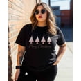 thumbnail image 3 of T Shirts for Women Short Sleeve Cotton Crewneck T-Shirt, Merry Christmas Brown Xmas Tree Tee Tops Casual Basic T-Shirts, XS-5XL Black XXL, 3 of 7
