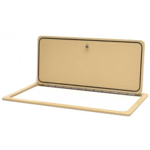 Jet Technologies Boat Livewell Access Door 438068 | Almond 28 5/8 Inch
