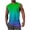 🔥 Green, variant on Sentmoon Men's Tank Tops Summer Sleeveless Crew Neck Undershirts Gradient Color Loose Fit Oversized Bodybuilding Men Compression Shirt Hawaiian for Layering Under Shirts XXL