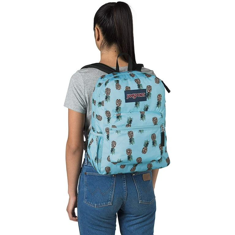 JanSport Unisex Cross Town Backpack School Bag Blue Pineapple Print Walmart