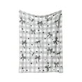 thumbnail image 2 of Vsontor Bow Blanket Bows Soft Throw Blanket Reversible Premium Fabric For Best - For Infant,Toddler,Newborn,Nursery,Girl,Throw,Crib,Stroller,Gift Gray 40*60Inch, 2 of 6