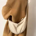 thumbnail image 2 of Casual Nylon Hobos Crossbody Bag för kvinnor Axelväska Dam Halvmåne Bröstväskor Tote Lady Travel Shopper Bag Damväskor Beige Beige, 2 of 5