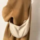 thumbnail image 2 of Casual Nylon Hobos Crossbody Bag för kvinnor Axelväska Dam Halvmåne Bröstväskor Tote Lady Travel Shopper Bag Damväskor Beige Beige, 2 of 5