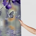 thumbnail image 3 of Orinice Blue Flower Butterfly Shower Curtain Floral Wildflower Vintage Botanical Wildflower Herb Spring Boho Modern Minimalist Rustic Farmhouse Fabric Bath Curtain with Hook 36x72, 3 of 7