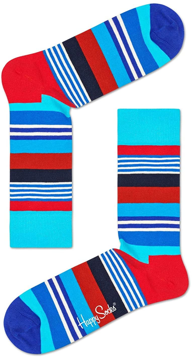 Happy Socks Adult Men's 4-Pack Gift Box Crew Socks, Mens Socks