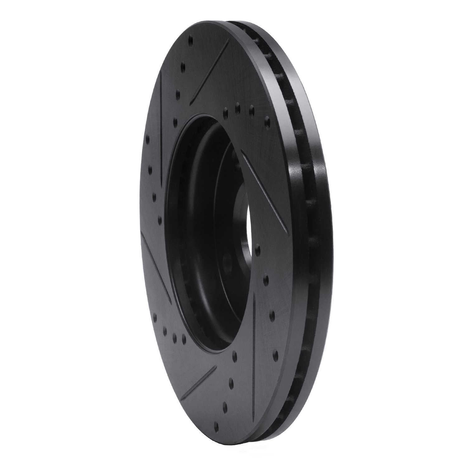 Dynamic Friction Company 633-54053R DFC Brake Rotor - Drilled And Slotted - Black