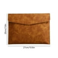 thumbnail image 3 of Kugisaki Imitation Leather Document Holders Large Capacity File Folder Organizer for 100 Sheets Business Portfolio Bag for Office Necessity, 3 of 6