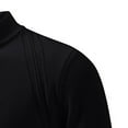 thumbnail image 4 of FRSASU Men's Quarter Zip Golf Pullover Sweater with Mock Collar, thermal Merino Wool, Breathable Soft Fabric Black, 4 of 6