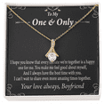 thumbnail image 2 of To My Girlfriend  Girlfriend To More Amazing Times Together Alluring Ribbon Necklace Message Card, 2 of 20