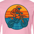 thumbnail image 4 of Inktastic Retro Motocross Dirt Bike Rider Long Sleeve Youth T-Shirt, 4 of 5