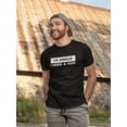 thumbnail image 2 of I'm Single I Need A Hug Men Black T-Shirt, Male Medium, 2 of 4