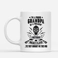 thumbnail image 2 of Custom Mugs Proud Grandpa of Hockey Player Yes They Bought Me Funny Pucking Grandfather Gifts Santa Christmas Presents Ceramic Coffee 11oz 15oz Mug, 2 of 7