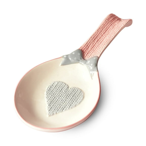 Spoon Rest For Kitchen Counter, Coffee Spoon Rest, Kitchen Spoon Holder, Utensil Rest-pink-9.5x4.5x1inch