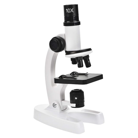 Avec Jouet et Microscope Optique Biologique Jouets d'Enseignement de Biologie pour Élèves de Primaire et Secondaire 300X-1200X Microscope Monoculaire pour Enfants