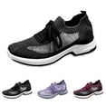 thumbnail image 2 of Fdrone Womens Walking Shoes Slip On Memory Foam Lightweight Casual Athletic Tennis Fashion Sneakers Comfortable Breathable Gym Travel Workout Tennis Shoes, 2 of 4