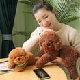 thumbnail image 4 of Sioweci Dog Doll Soft Lifelike Teddy Dog Stuffed Animal Exquisite Workmanship Cartoon Stuffed Doll Toy for Kids Khaki L, 4 of 13