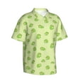 thumbnail image 2 of Happy Little Frogs Men'S 3d Print Casual Button Down Shirts, Novelty Hawaiian Short Sleeves S, 2 of 7
