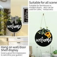 thumbnail image 7 of Welcome Sign For Front Door Decor - Welcome Wreaths For Front Door Signs - Black Rustic Farmhouse Welcome Sign - Front Porch Decor Front Door Decorations Spring/Winter/fall 12'', 7 of 7
