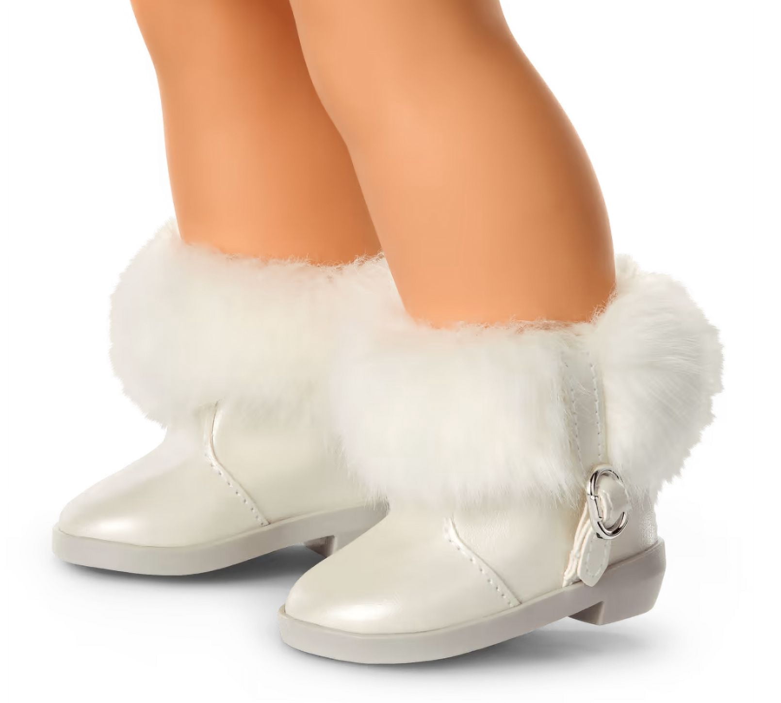 American Girl X Something Navy Frosty Faux-Fur Booties for 18 inch Dolls