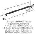 thumbnail image 3 of Amerock Bp54046 Monument 18" Center To Center Handle Appliance Pull - Chrome, 3 of 7