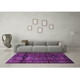 thumbnail image 3 of Ahgly Company Indoor Square Persian Purple Traditional Area Rugs, 6' Square, 3 of 4