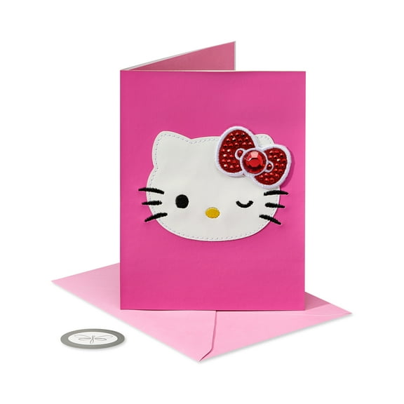 Papersong Premium Hello Kitty Blank Birthday Card (Hugs & Happy)