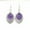 Amethyst, variant on 10 Pairs Quartz Chakra Gem Stone Oval Beads Earrings Chakra Reiki Healing Amulet-Amethyst